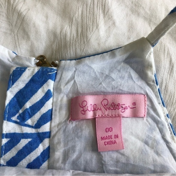 Lilly Pulitzer Annabelle Bay Blue Yacht Shift Dress - Picture 10 of 13